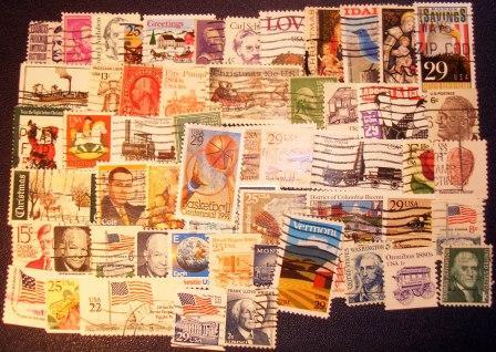 00725 50 Briefmarken aus USA